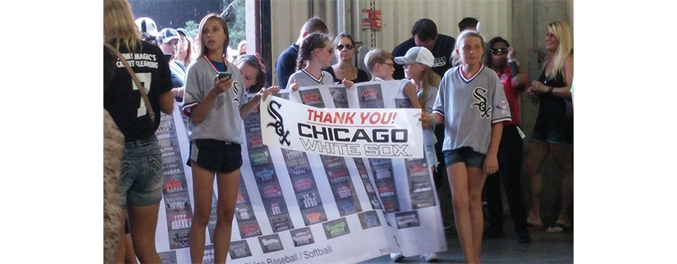 600 PRBS fans cheer on the WHITE SOX